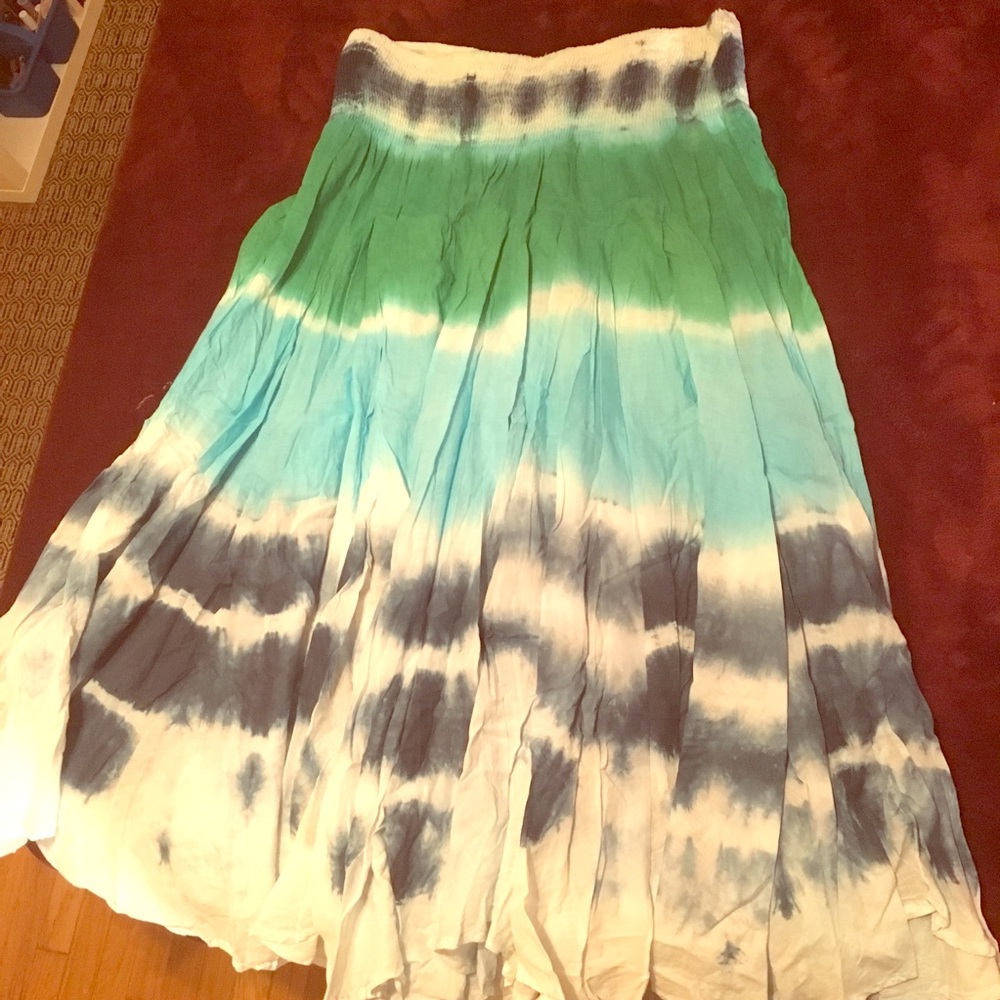 Tie-dye women’s maxi skirt
